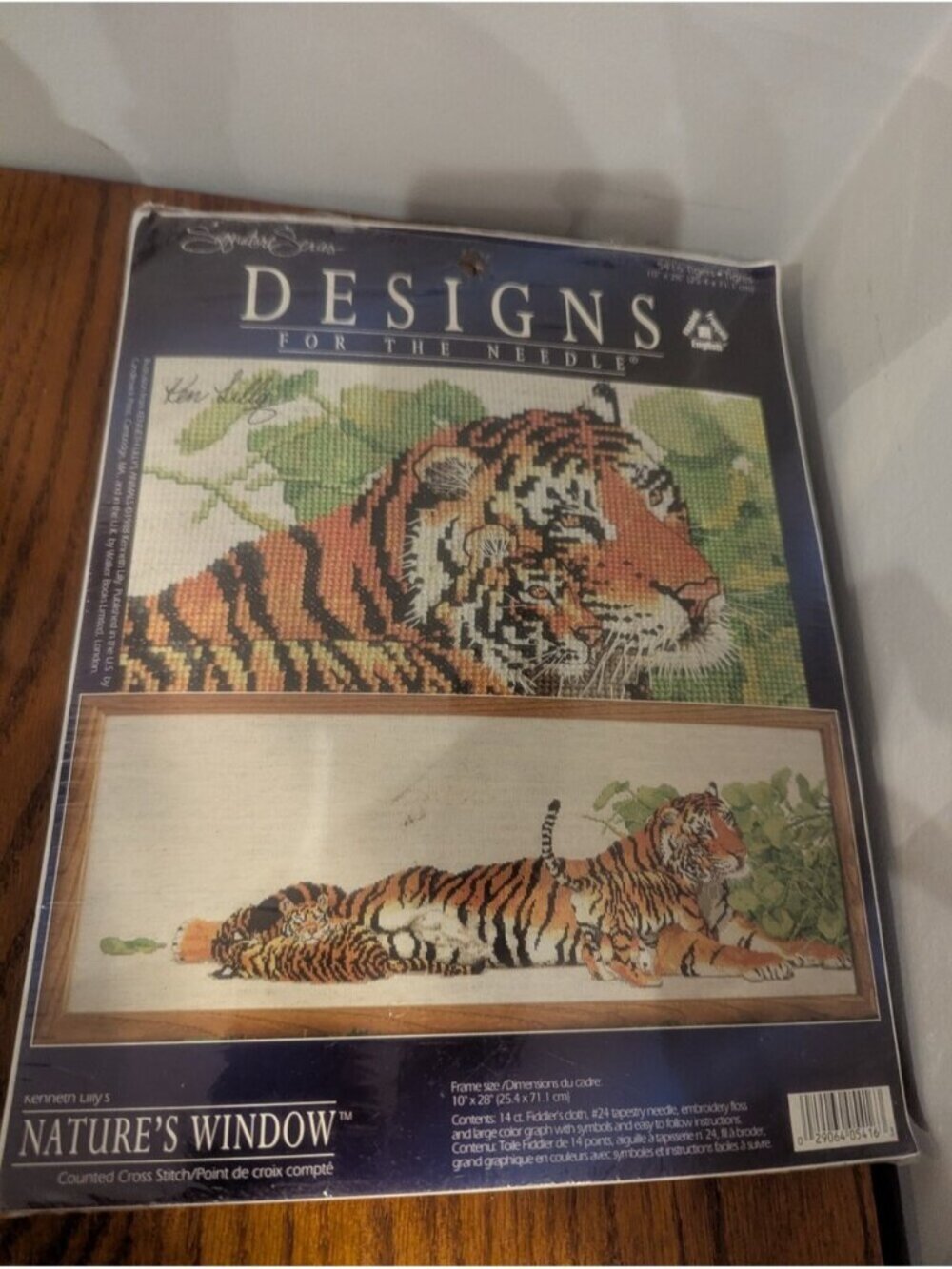 Designs For The Needle Cross Stitch Kit - Tigers #5416 (10" x 28") Tiger Cubs